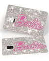 SILVER ULTRA BLING REFLECTIVE PINK GIRL - Exotix Card