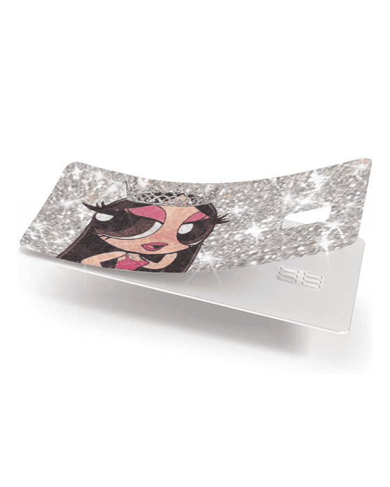 Silver BLING REFLECTIVE BACK INFORMATION Girl Exotix - Exotix Card