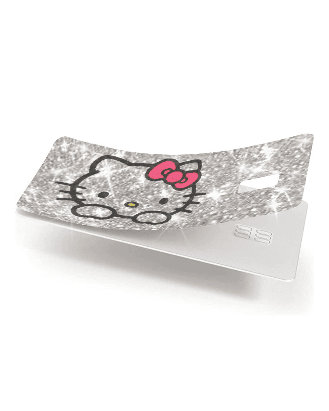  Silver Ultra Bling Reflective Big Pink Cat - Exotix Card