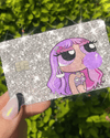 SILVER ULTRA BLING REFLECTIVE PURPLE Blossom - Exotix Card