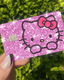  Pink Ultra Bling Reflective Big Pink Cat - Exotix Card