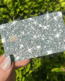  BLING REFLECTIVE BACK INFORMATION blue - Exotix Card