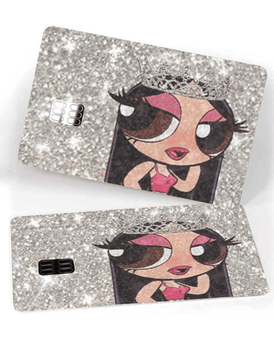 Silver BLING REFLECTIVE BACK INFORMATION Girl Exotix - Exotix Card