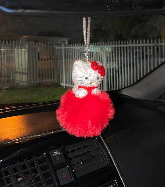 ULTRA BLING KITTY REARVIEW ACCESSORY SHINY RHINESTONE - Exotix Card