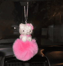  ULTRA BLING KITTY REARVIEW ACCESSORY SHINY RHINESTONE - Exotix Card