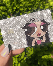  Silver BLING REFLECTIVE BACK INFORMATION Girl Exotix - Exotix Card