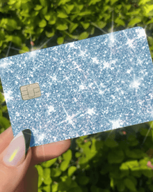  BLING REFLECTIVE BACK INFORMATION BLUE - Exotix Card