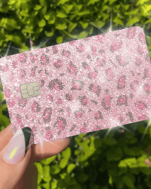  ULTRA BLING REFLECTIVE ANINAL PRINT PINK - Exotix Card