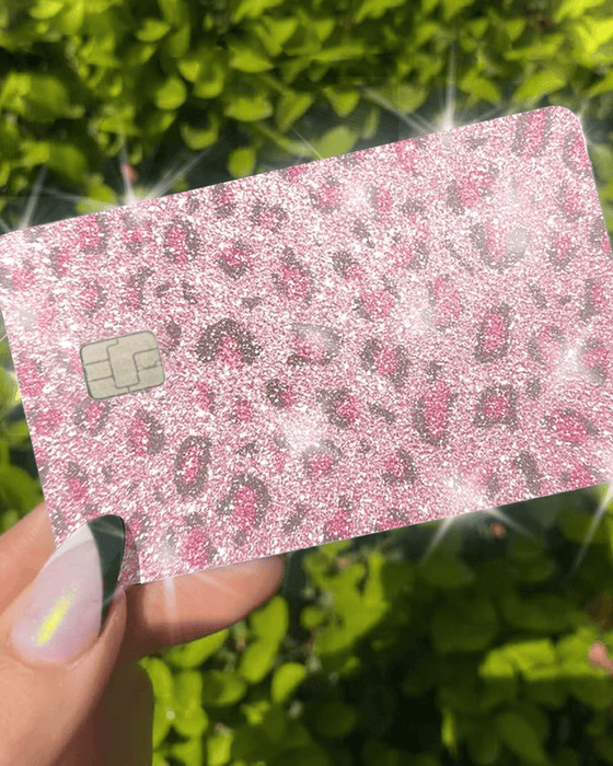 ULTRA BLING REFLECTIVE ANINAL PRINT PINK - Exotix Card