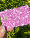 Ultra Bling Reflective Back Information Pink - Exotix Card